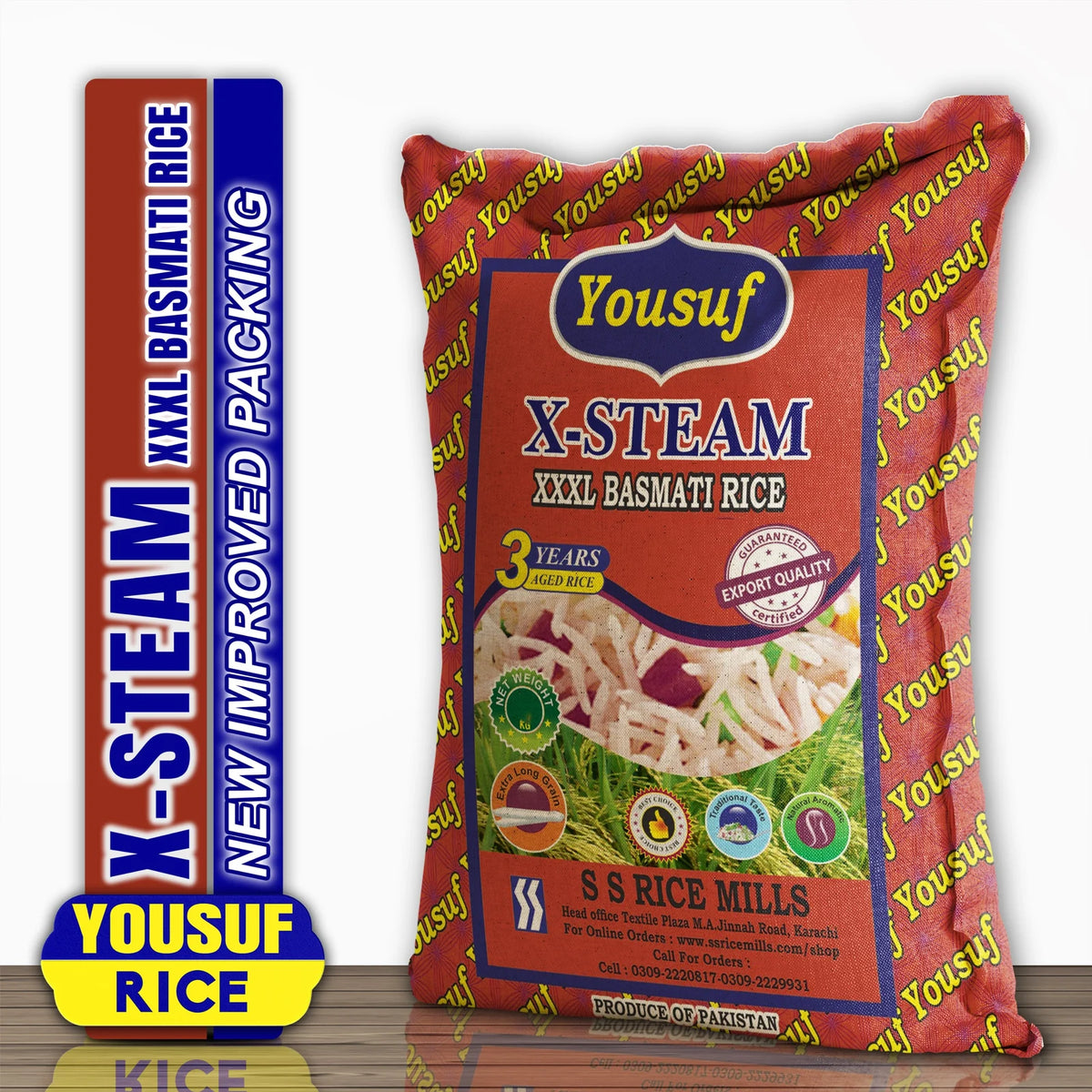 X-Steam XXXL Basmati Rice , Perfectly Aged Rice